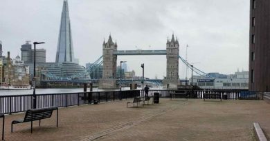 View of Tower Bridge from Wapping Thames path