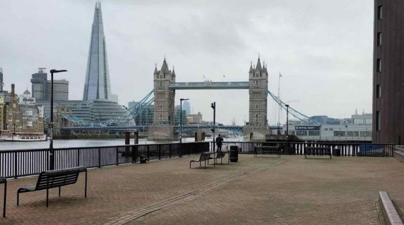 View of Tower Bridge from Wapping Thames path