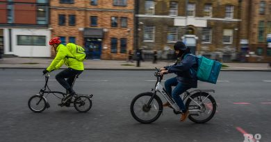 Cycle couriers in Whitechapel, East London, from a photo essay shot by photographer Matt Payne.