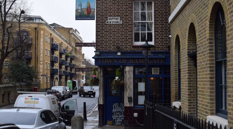 Town of Ramsgate pub on Whapping High Street, which claims to be one of the oldest pubs in London.