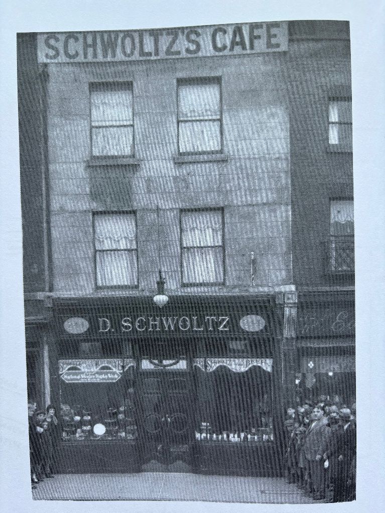 Schwoltz’s Cafe, 244 Mile End Road, 1926, from the Valman family collection 