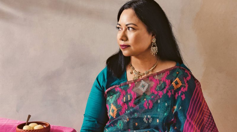 A portrait of Dina Begum, who has written a Bangladeshi cookbook called Made in Bangladesh.