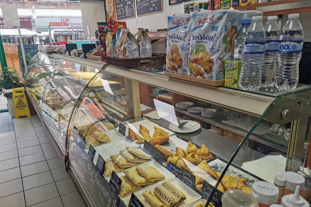 A ray of pastries arranged - mixing English, Italian, and Bengali tastes, Whitechapel